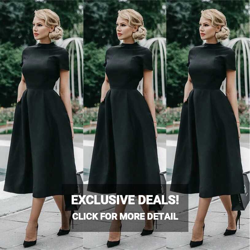 Women Casual Black Short Sleeve Elegant Bodycon Long Dress