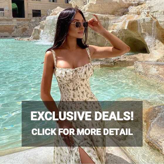 Women Floral Corset Dress, Boho Summer Spaghetti Lebanon | Ubuy