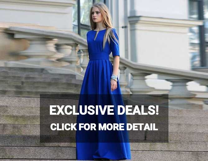 Women Formal Dress, Evening Dress, Royal Blue Maxi Dress, Long ...