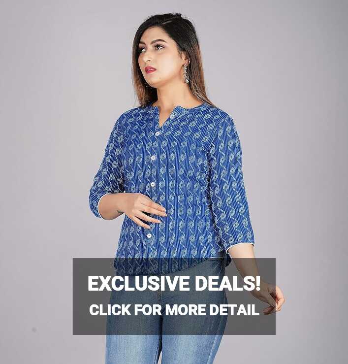 Women Rayon Solid Formal Tops Casual Tops Office Tops for Women ...