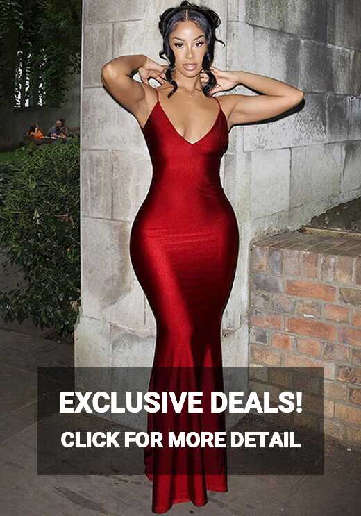 Women Sexy Sling Backless Bodycon Dress