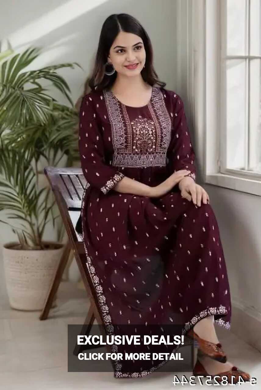 Women nayara cut kurtas , Women Straight Printed Kurti , NAIRA CUT ...