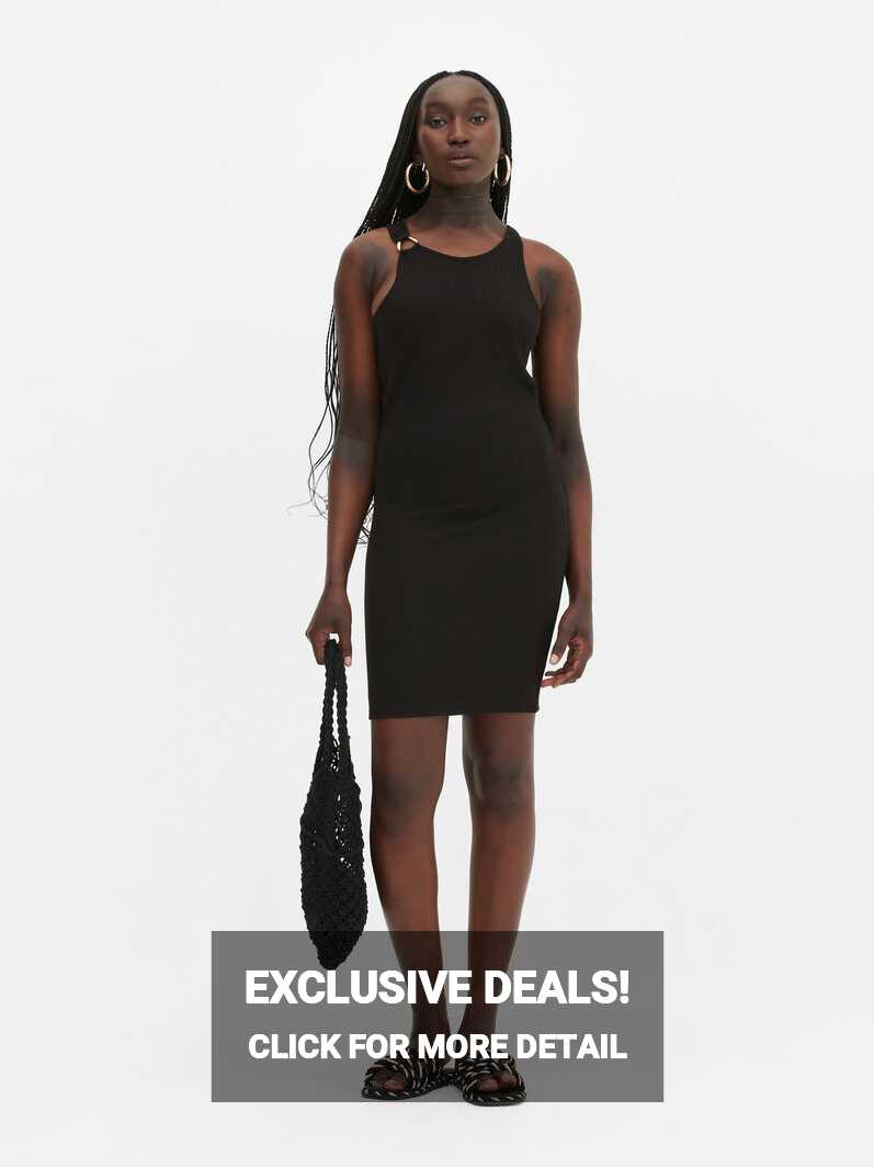 Womens Black O-Ring Detail Mini Tank Dress | Primark