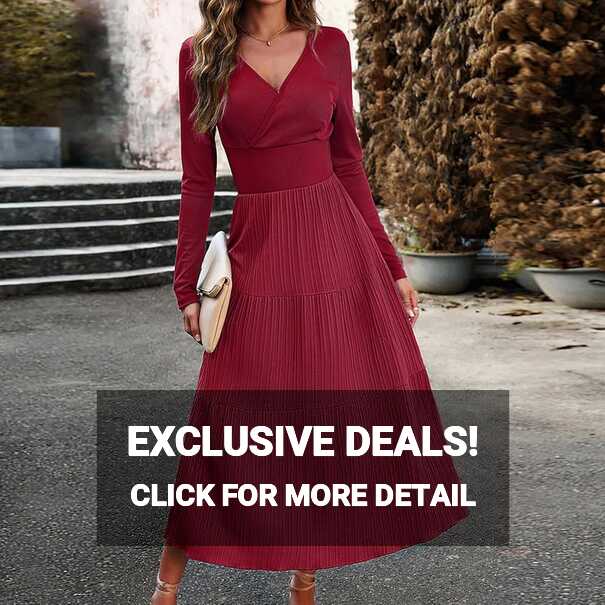 Womens Fall Dresses Long Sleeve Dresses 2023 Plus Size Outfits ...