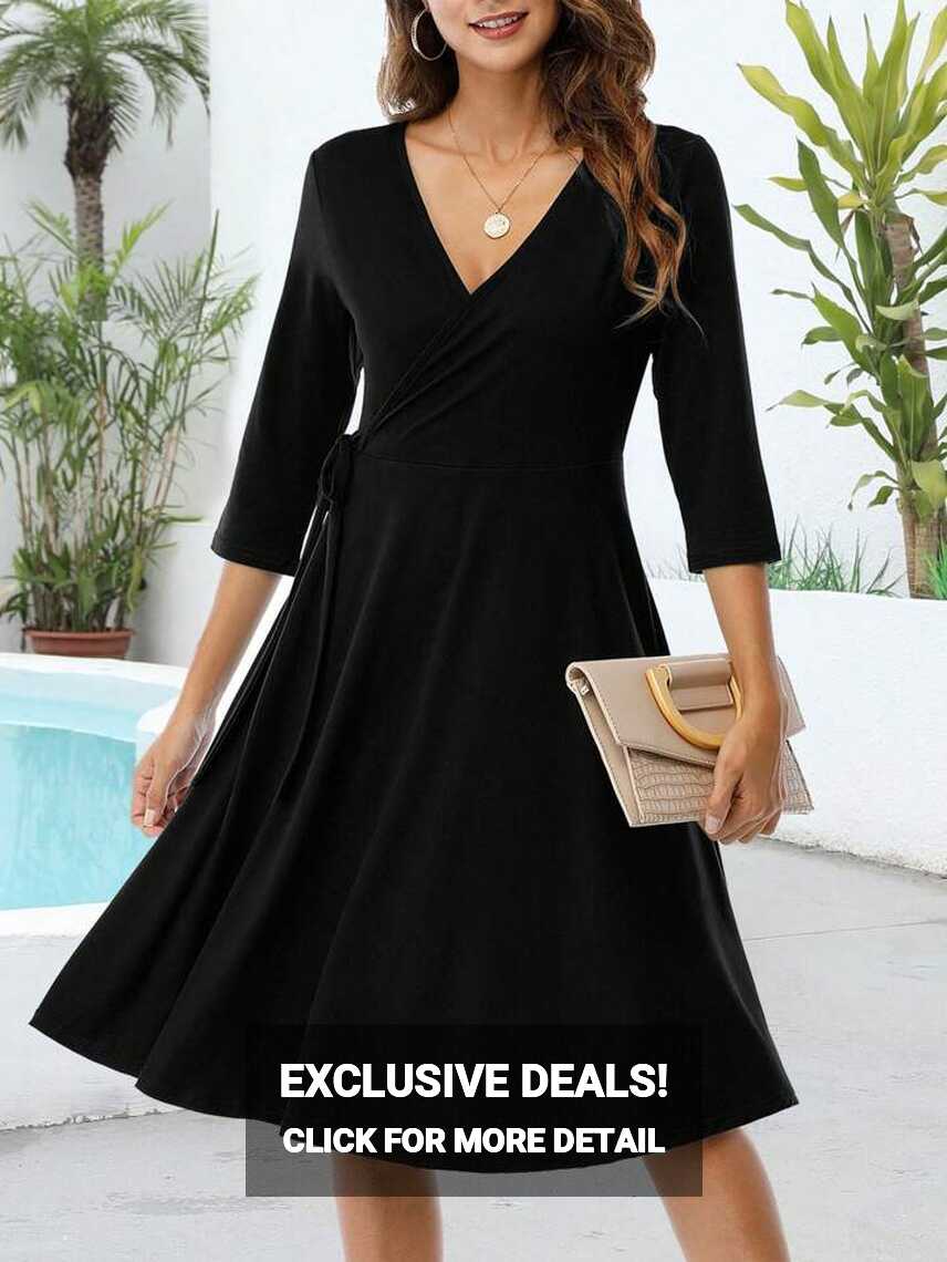 Wrap Dress For Women Summer Casual Dresses For Women Party Swing A ...