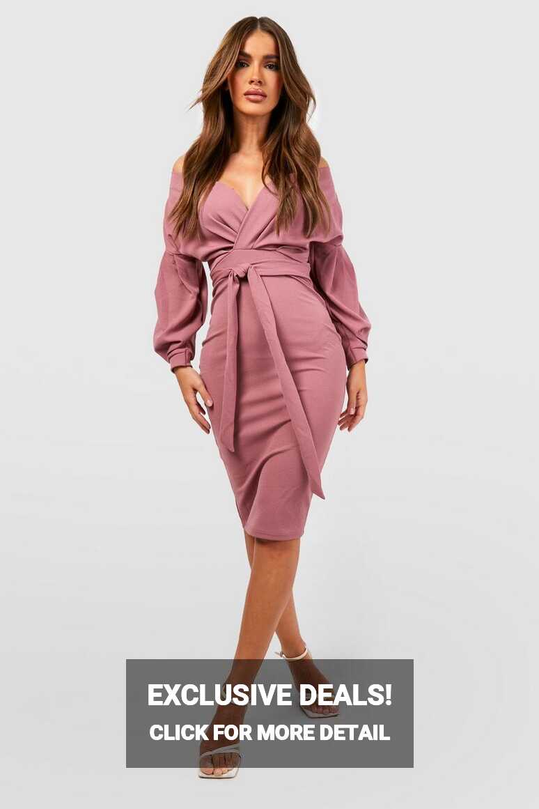 Wrap Dresses | Tie Waist &amp; Wrap Around Dress | boohoo UK