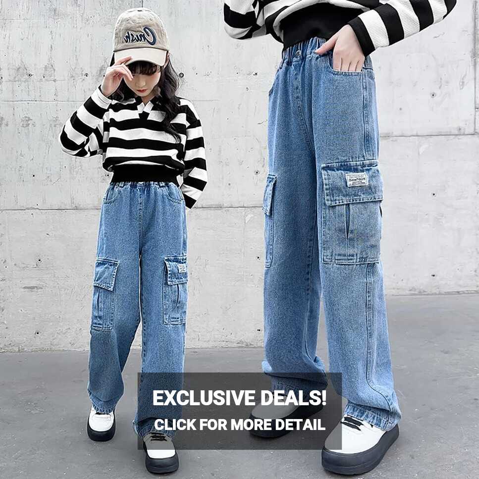 YaYabroe Stylish Ripped Denim Pants for Girls 4-14 yrs India | Ubuy