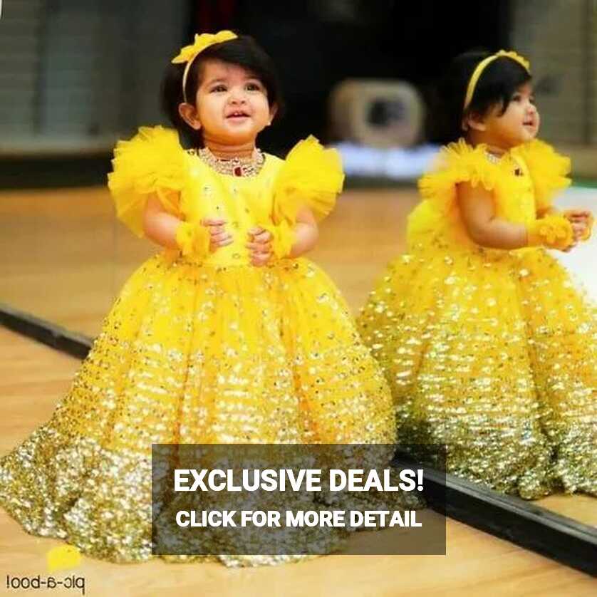 Yellow Girl Kids Party Wear Dress at Rs 390/piece in Mumbai | ID ...