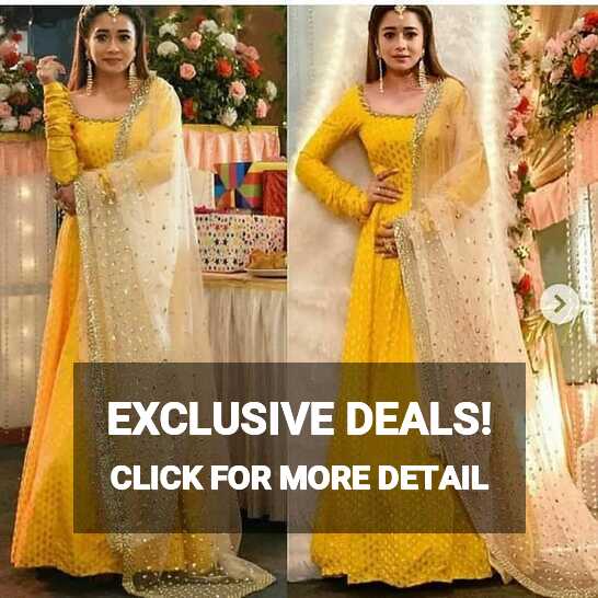 Yellow Latest Designer Long Gown for Women and Girls for Wedding ...