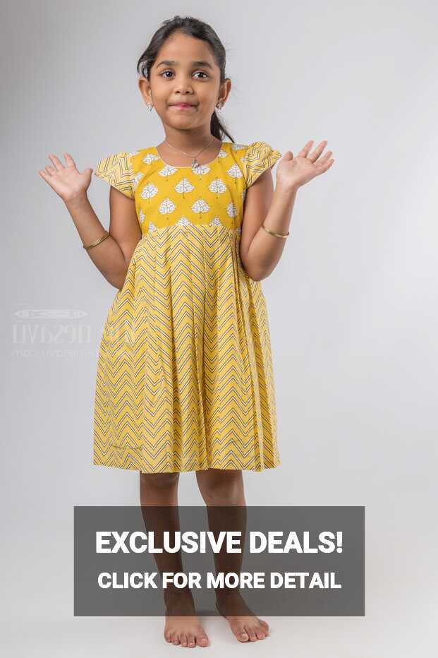 Yellow Soft Cotton Frock | Birthday Dress Design Ideas | The ...