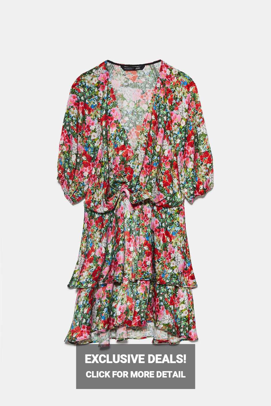 Zara Floral Printed Ruffle Mini Dress — UFO No More