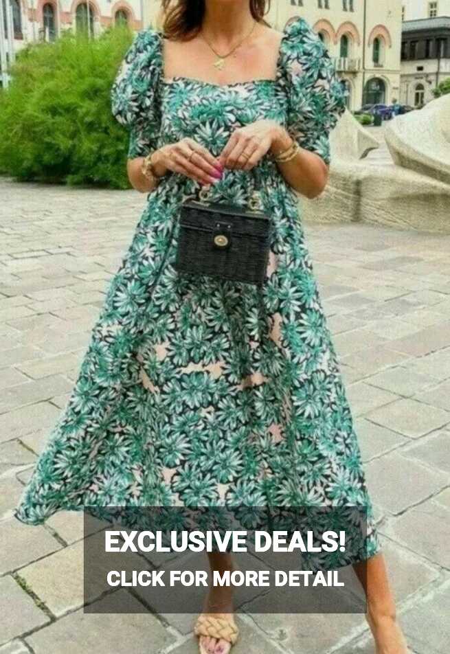 Zara Pink Floral Cutout Poplin Puff Sleeve Midi Dress L 12 14 Bnwt ...