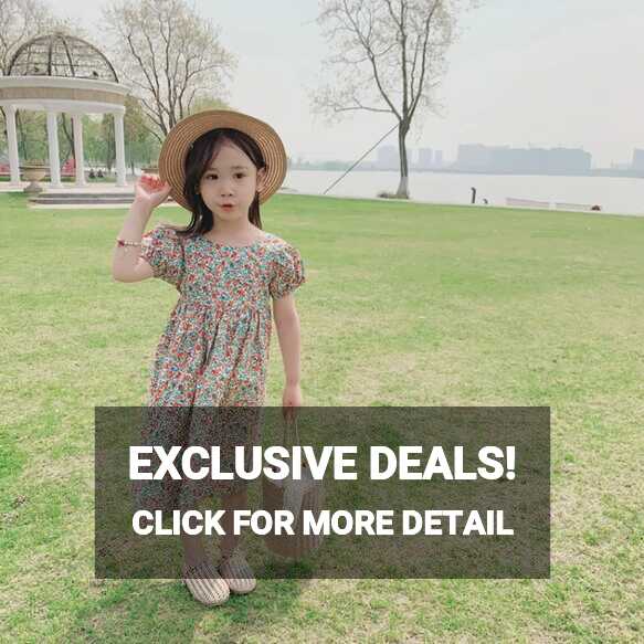 Zhihuida 1-8 Years Girls Dresses Children Girls floral Dresses ...