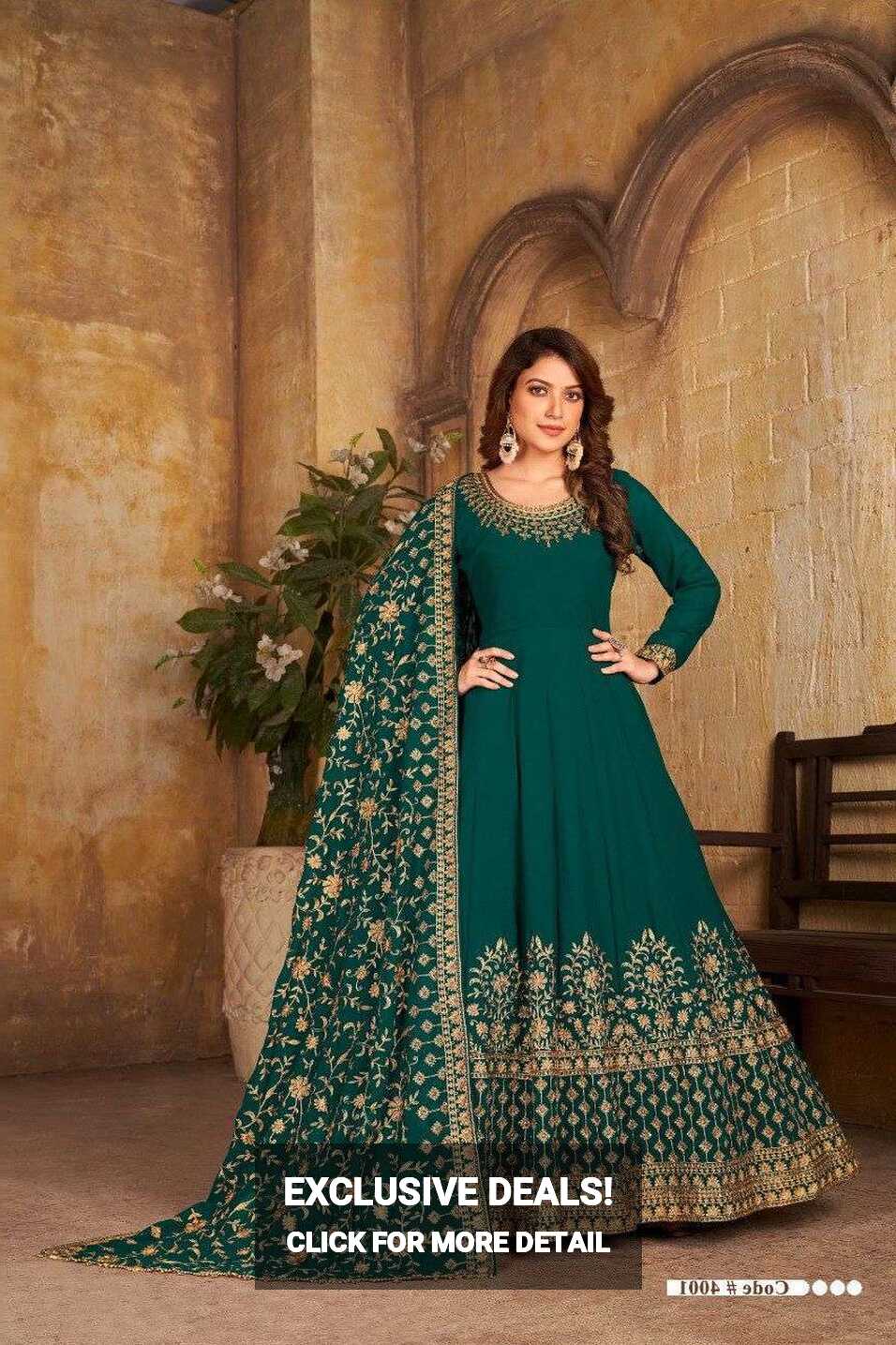 aanaya vol 140 4000 series indian gown style dress material for ...