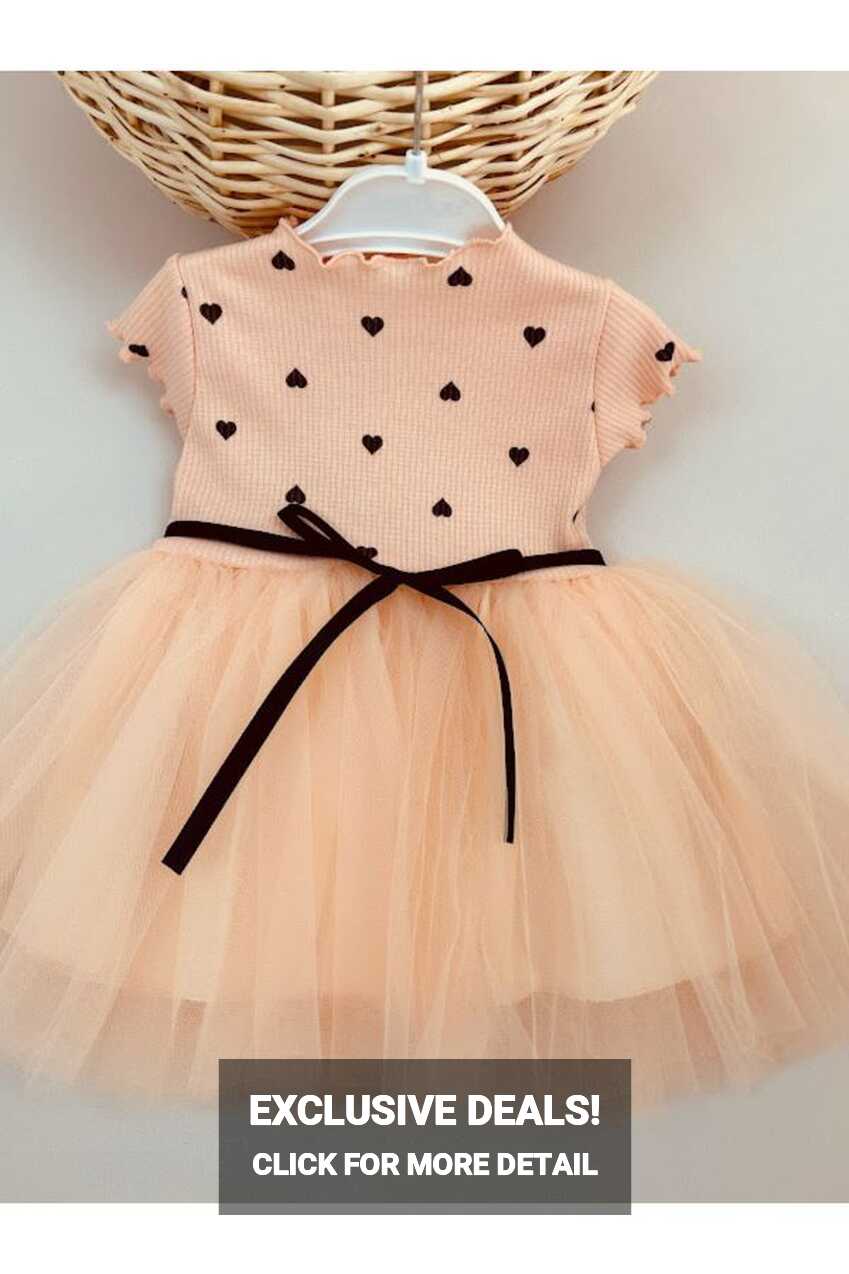 aryakids Baby Girl Polka Dot Tutu Summer Birthday Dress - Trendyol