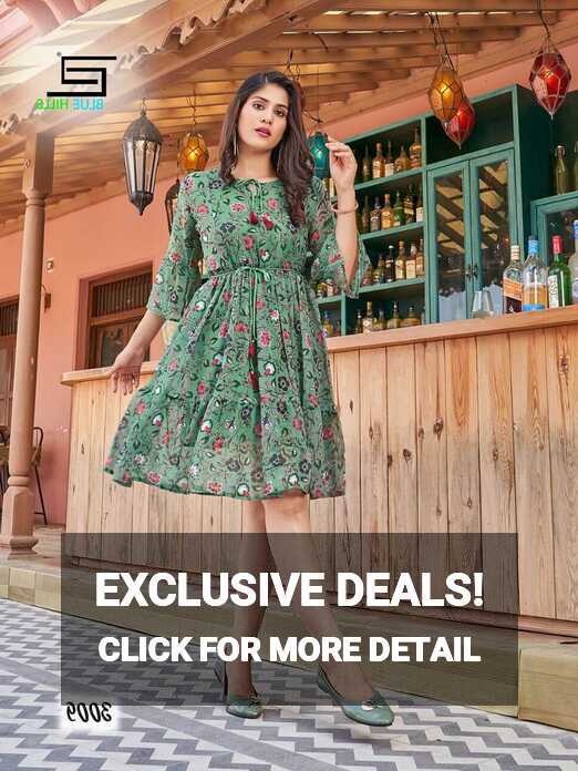 blue hills charming vol 3 georgette short dress catalog | Aarvee ...