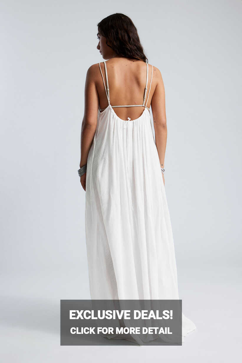 flowy maxi dress - White | Weekday EU