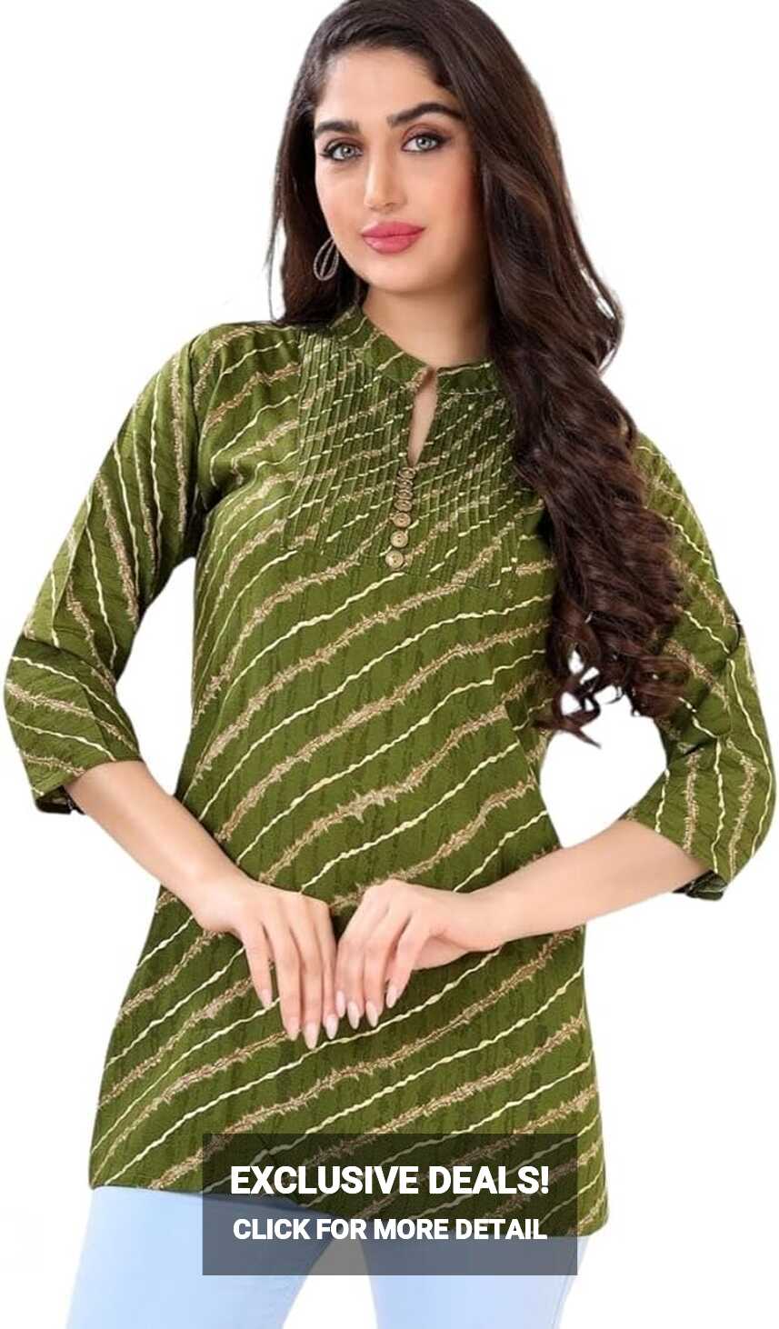 iLiNiYA Soft Rayon Tunic for Girls, Stylish Latest Tunic for Jeans ...