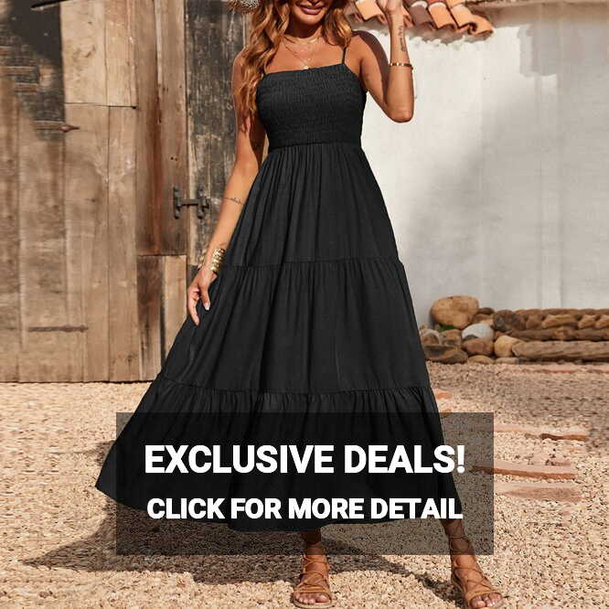 iOPQO summer dress Women Summer Maxi Dress Casual Boho Sleeveless ...