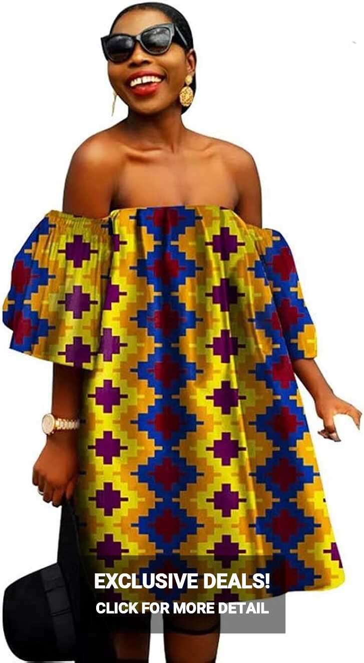 iooiooi African Dress for Womans Loose Style African Dresses Print ...