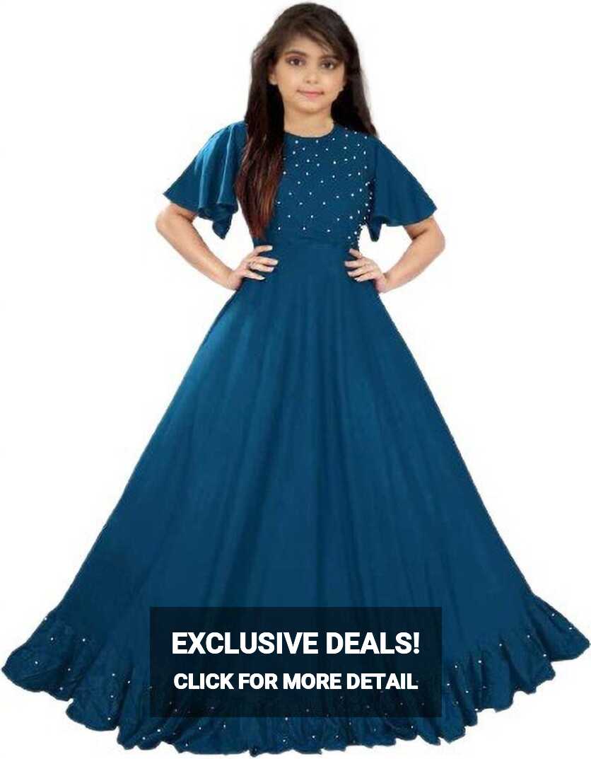 jatvedas Girls Maxi/Full Length Festive/Wedding Dress Price in ...