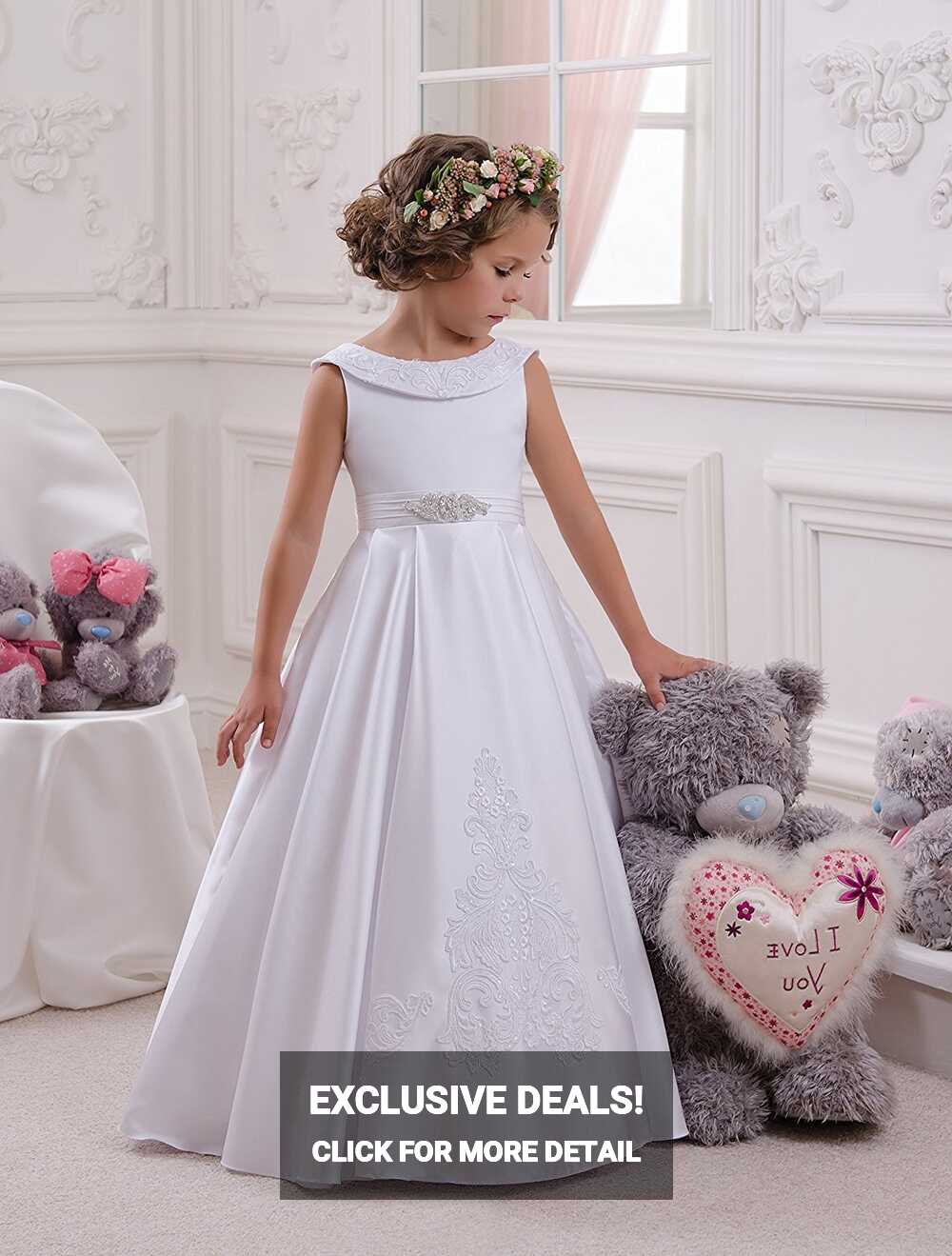 little girls dresses Elegant O-Neck Sleeveless kids ball gown A ...