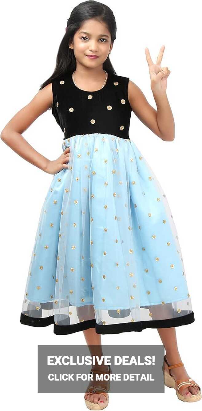 rayie collection DRESS for 11 to 12 YEARS GIRLS BLUE : Amazon.in ...