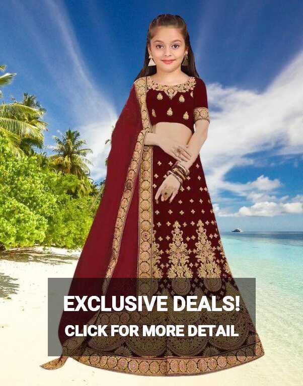 shivpre Girls Lehenga Choli Ethnic Wear Embroidered Lehenga, Choli ...