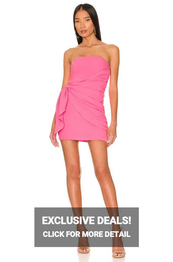 superdown Andria Strapless Mini Dress in Pink | REVOLVE