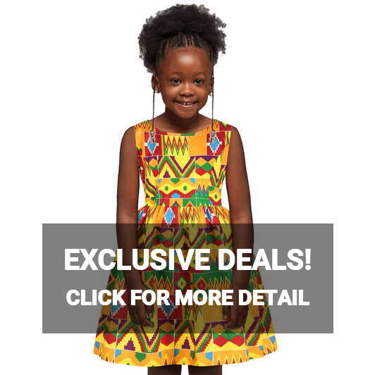 wofedyo flower girl dress Toddler Kids Baby Girls African Dashiki ...