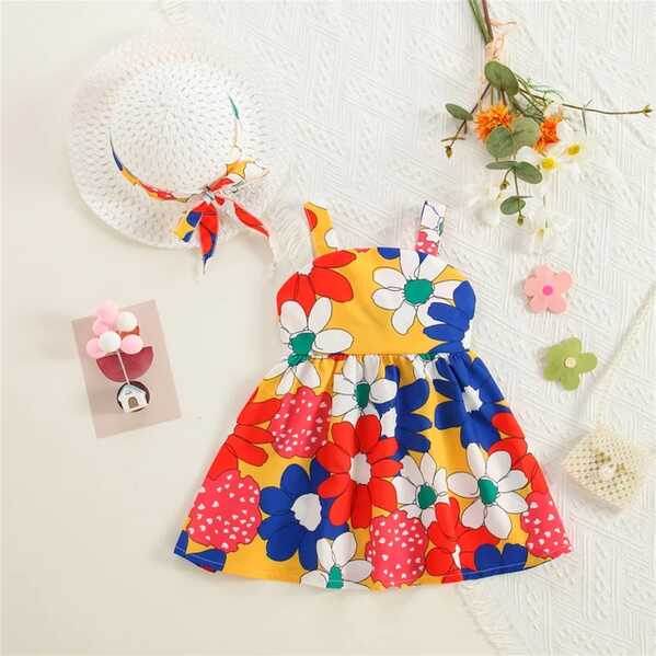 0-3 Year Old Baby Girl&#39;S Dress 2 Pieces/Set As A Gift Hat New ...