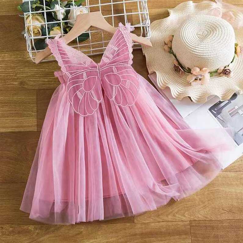 1 2 3 4 5 Year Old Tulle Baby Butterfly Gowns Princess Cloth Fairy ...