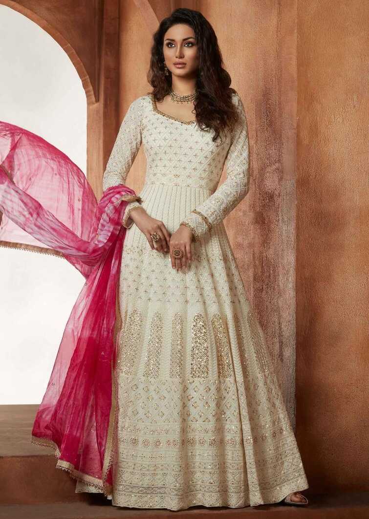 10 White Anarkali Ideas for the Bridesmaids to Flaunt It Right