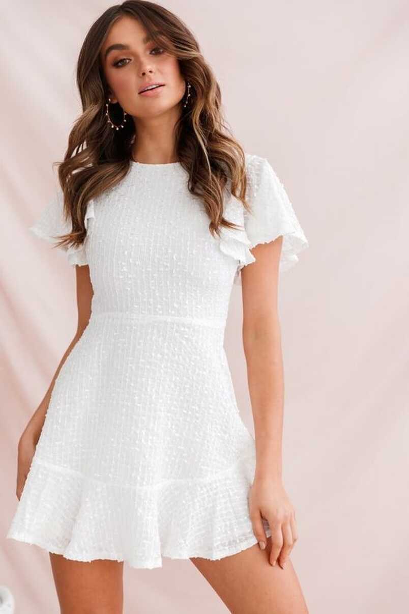 10 White Graduation Dress Looks To Get Your Diploma In - Society19