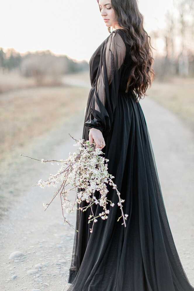 11 Moody Black Wedding Dresses ~ KISS THE BRIDE MAGAZINE