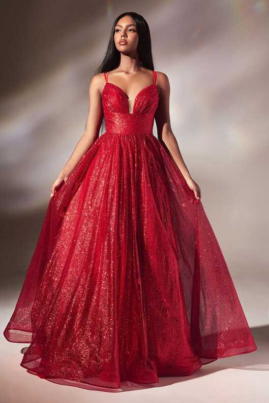 11190R Red sparkle princess ball gown. size 6 – Bridal &amp; Ball New ...