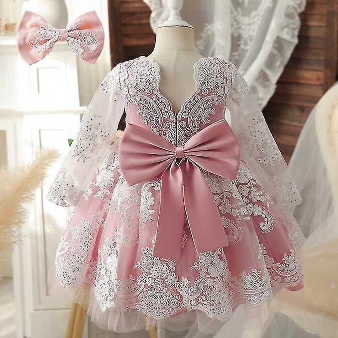 12m Baby Girl 1 Year Birthday Dress Newborn Christening Gown ...