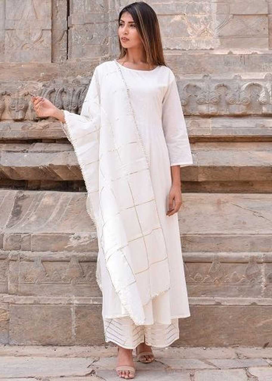 15 Magnificent White Salwar Kameez Designs - Trending Models