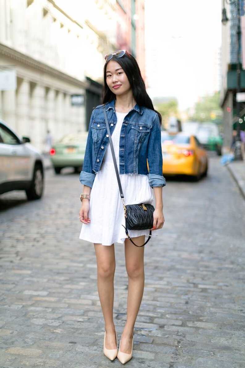 16-flowy-white-dress-with-a-denim-jacket-on-top styleoholic ...