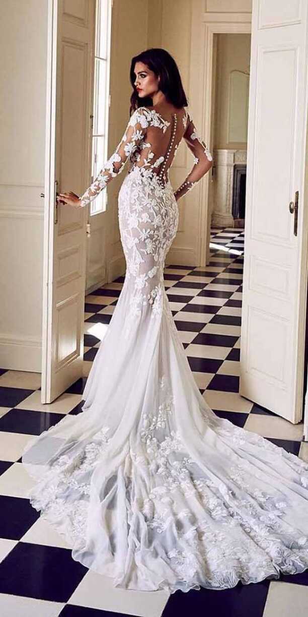 17 Significant Wedding Gowns With Mermaid Sleeves: Be A Mermaid