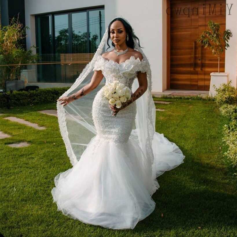 190.24US $ |Elegant Mermaid Wedding Dresses For Bride Off Shoulder ...