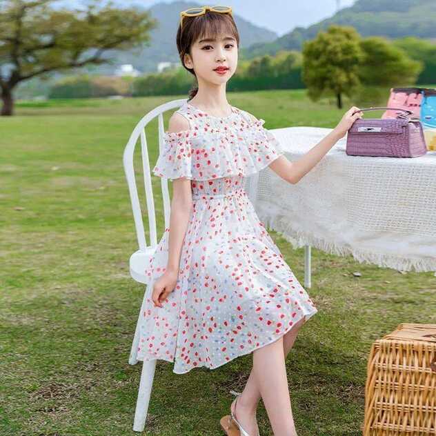 2021 New Children&#39;s Summer Chiffon Princess Girls Dress Summer ...