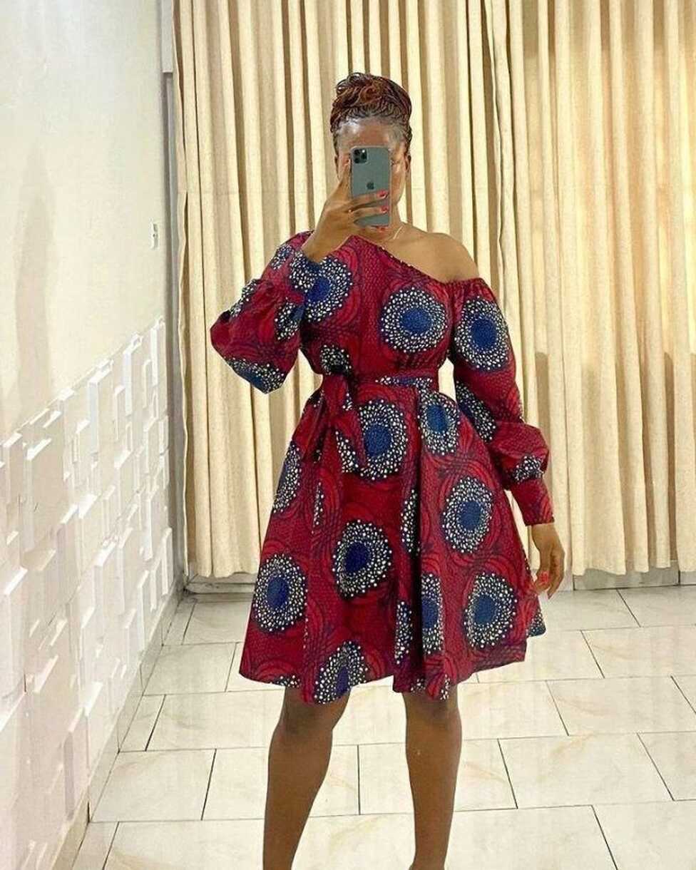 2022 Ankara Styles: Latest and Classy Short Gown Styles. - Ladeey