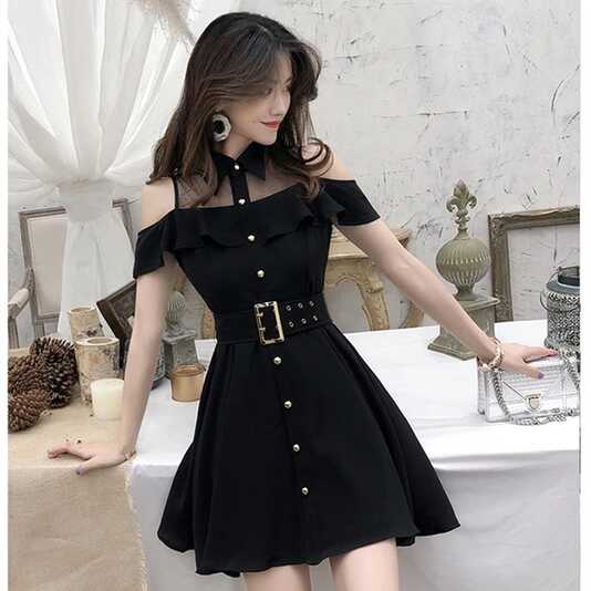 2022 Korean OL Summer Evening Club Party Dress Women Sweet Clothes ...