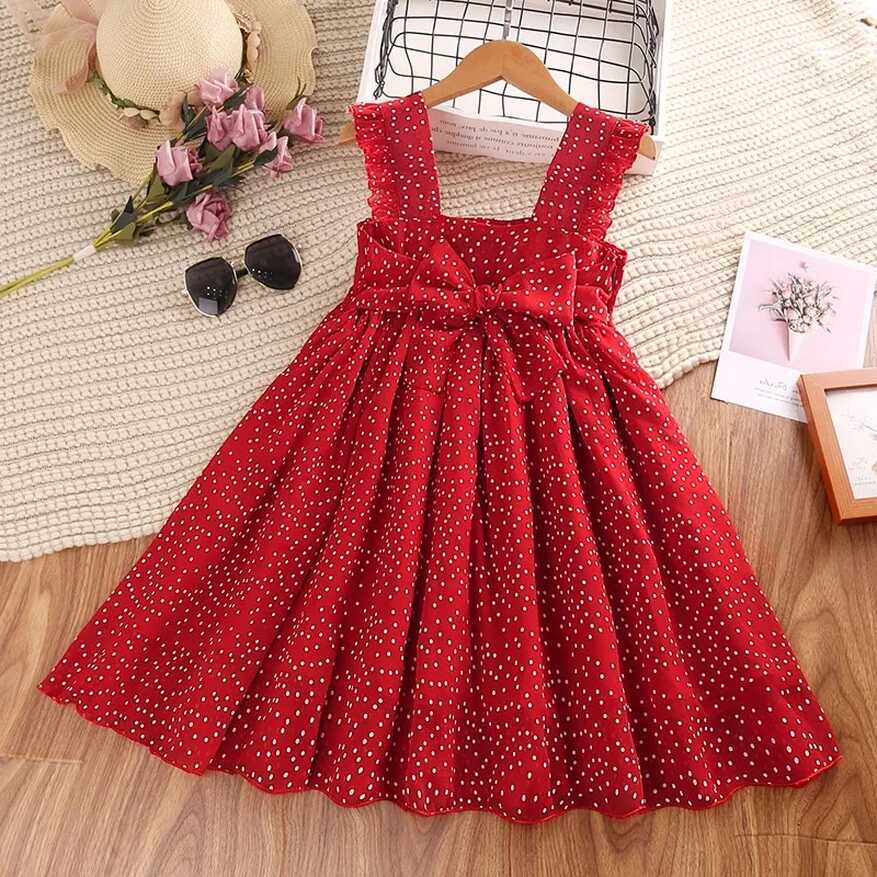 2023 HOT SIYYIS Kids Dress 5-12 Years Girls Dress Polka Dots ...