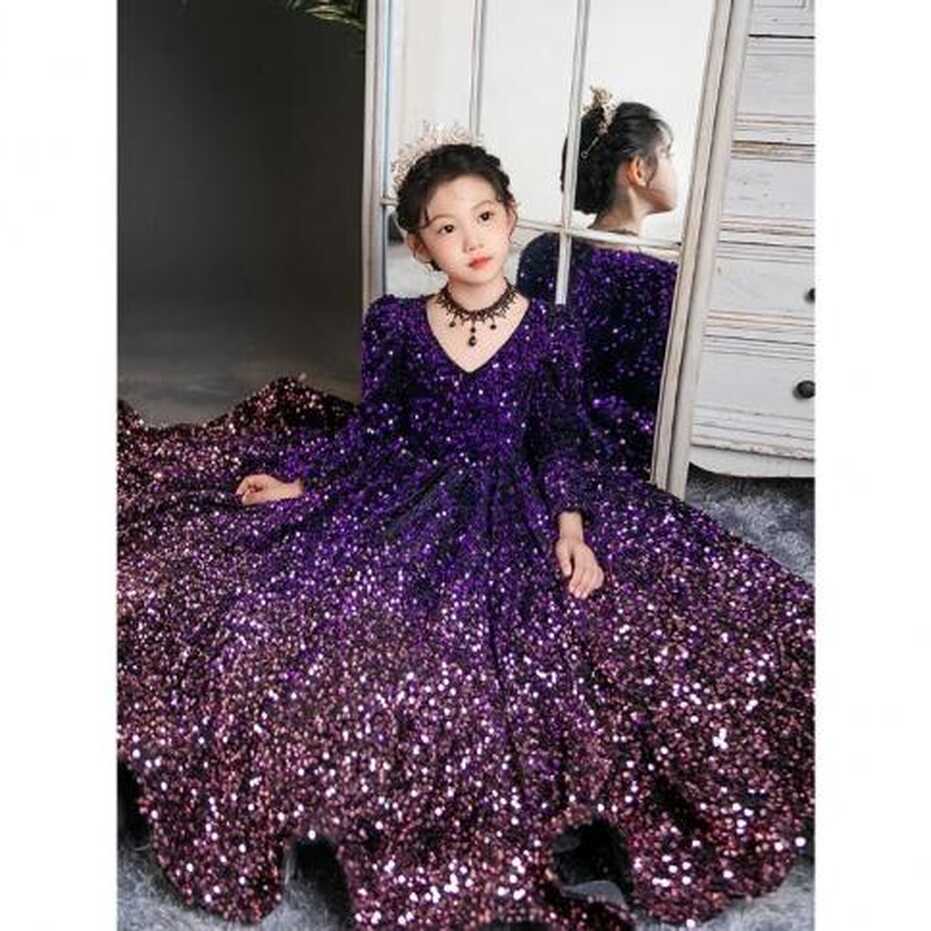 2023 Luxurious Party Dress For Kids Girl Children Fancy Christmas ...