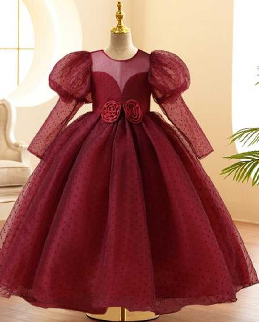 2023 Summer Long Sleeve Kids Party Dress For Girls Children ...