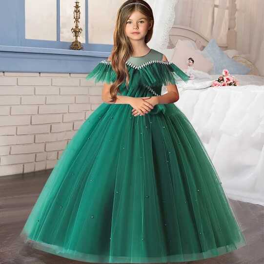 2023Summer new high-end sleeveless childrens evening dress girls ...