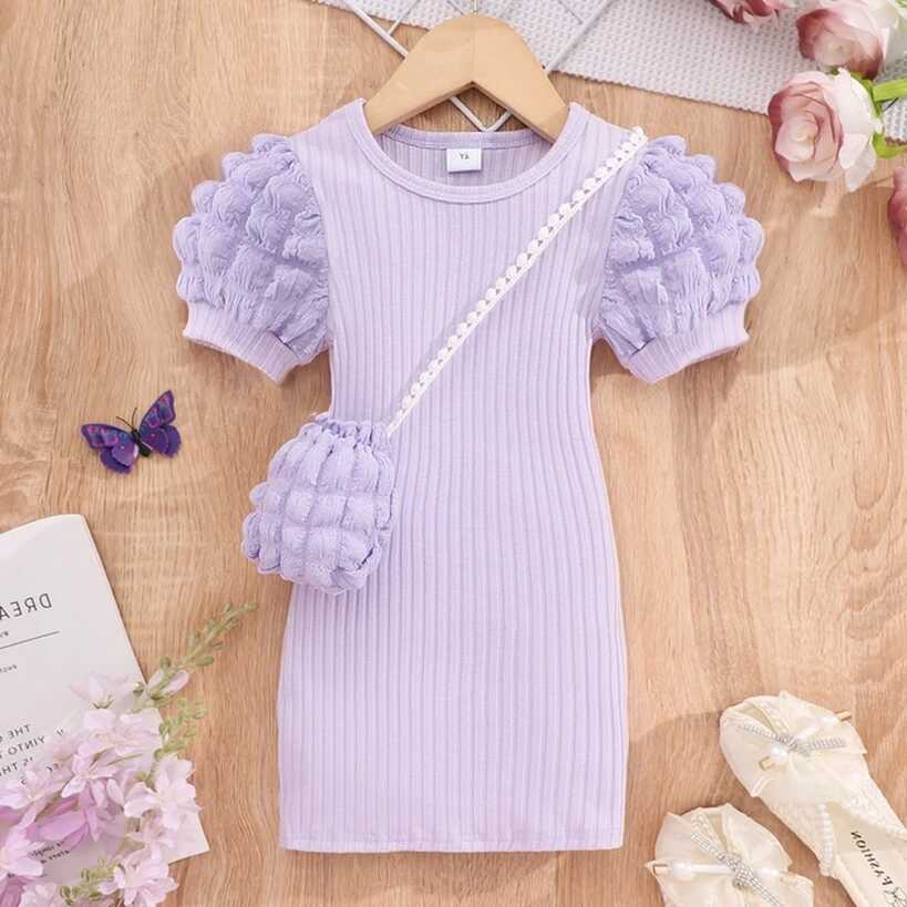 2024 Midi Dress Kids Girl Clothes Spring Summer Baby Girl Bodycon ...