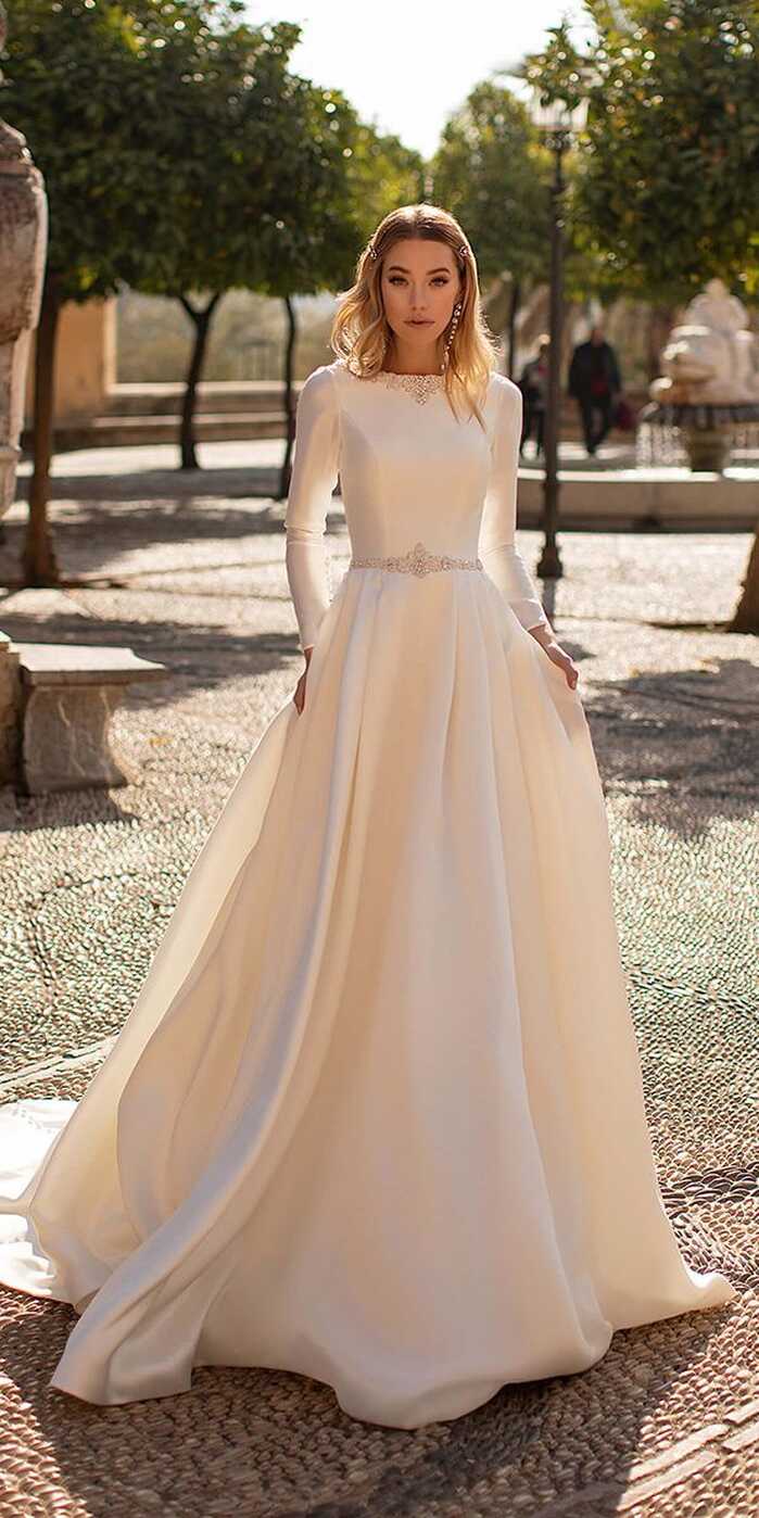 21 Modest Wedding Dresses With Sleeves | Wedding Dresses Guide